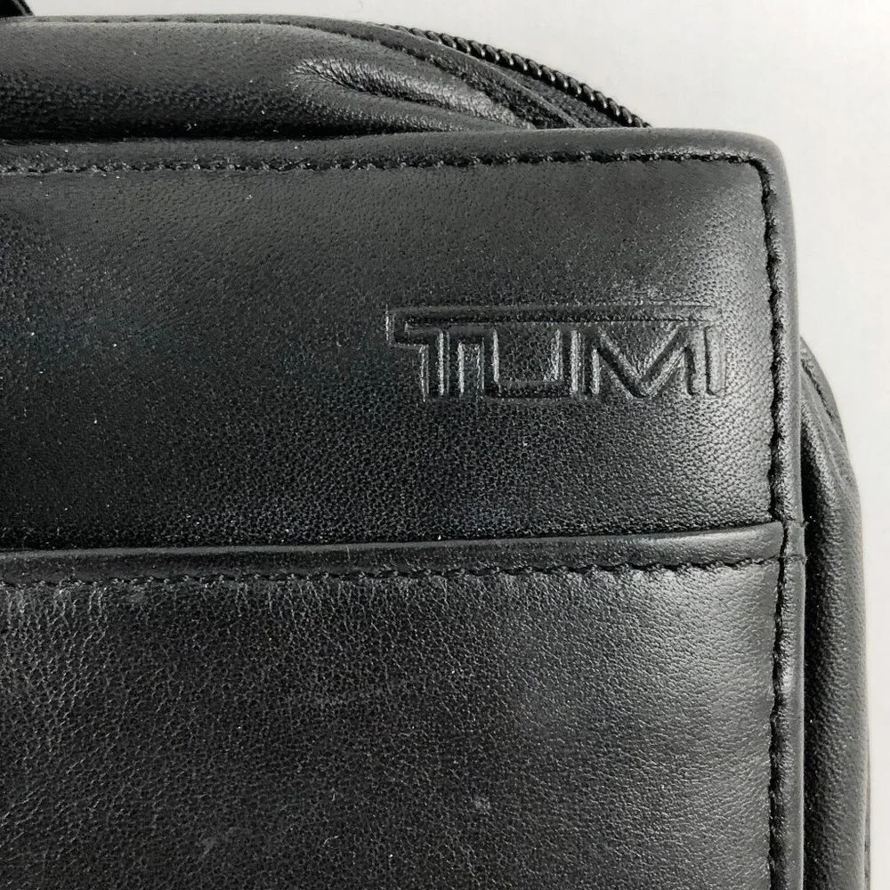 TUMI Black Leather Documents Case